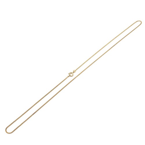 14kt Gelbgold Kette 1.3mm feine Panzer Goldkette 50cm 585 Gold Halskette Schmuck - Picture 7 of 15