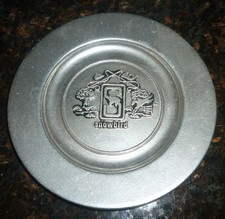 VINTAGE PEWTER SNOWBIRD HORSE SHOW COLLECTIBLE PLATE AUGUSTA NJ BON CHEF