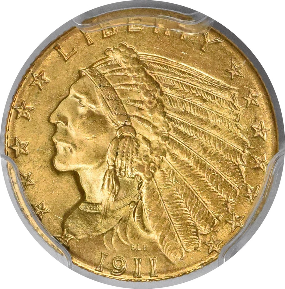 1911 $2.50 Gold Indian MS63 PCGS - Image 3 of 4