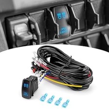 Plug Play Spot Lights Wiring Harness Kit 12V 16AWG Pulse Power Bar Plug