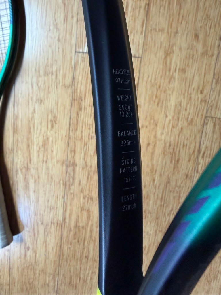 Yonex VCore Pro 97L Tennis Racquets (290g) - Fully Strung with Alu Power 1.25