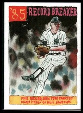 2022 Topps Spotlight 70 '85 Record Breaker Phil Niekro #70 By Andy Friedman /10