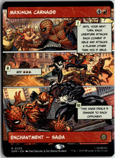 Maximum Carnage 0225 Borderless Spider Man MTG Magic The Gathering Card NM
