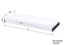 MAHLE 2x Filter Innenraumluft LA 239/S/2x Partikelfilter für VW XL1 6Z1 TDI AUDI MAHLE 2x Filter Innenraumluft LA 239/S/2x Partikelfilter für VW XL1 6Z1 TDI AUDI