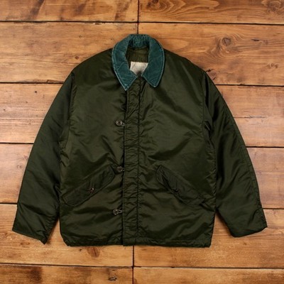 Vintage Alpha Industries Military Jacket S 70s Cold Weather Deck Jacket Green