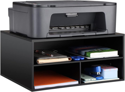 Printer Stand for Desk - 2 Tier Desktop Printer Stand with Paper Storage, Printe