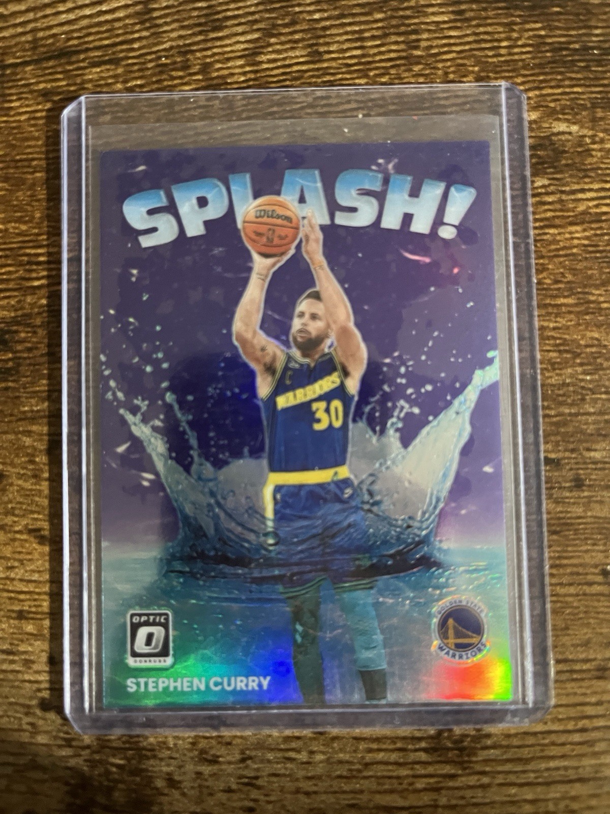 2022-23 Panini Donruss Optic - Splash! Stephen Curry #10 Purple Prizm