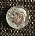 1985 D Dime Roosevelt, actual coin in picture, free shipping.