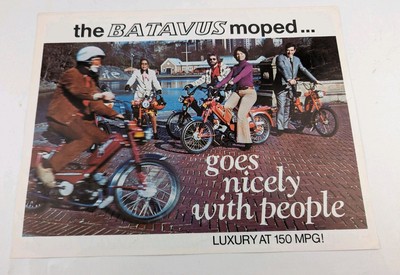 1976 Batavus Moped Brochure 4 PGS Batavus  Moped Model