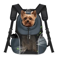 WOYYHO Small Dog Front Carrier Backpack, Padded, Ventilated Mesh for Travel/Hiki