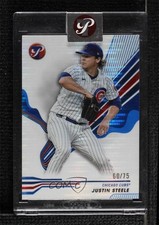 2024 Topps Pristine Blue Pristine Pulsar Refractor 60/75 Justin Steele #37 c4i