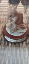 1980'S FIELD MOUSE ORNAMENT  BY LEONARDO GOOD CONDITION UK BUYER ONLY