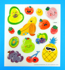 Fruit Scented Scratch  Sniff Sticker Sheet