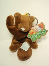 Bean Sprouts Plush Beanbag Doll Bucky Beaver Keychain Key Ring