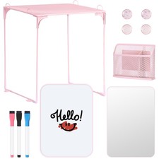 11-Piece Locker Accessories Kit with Shelf, Magnetic Mirror, Magnetic Whitebo...