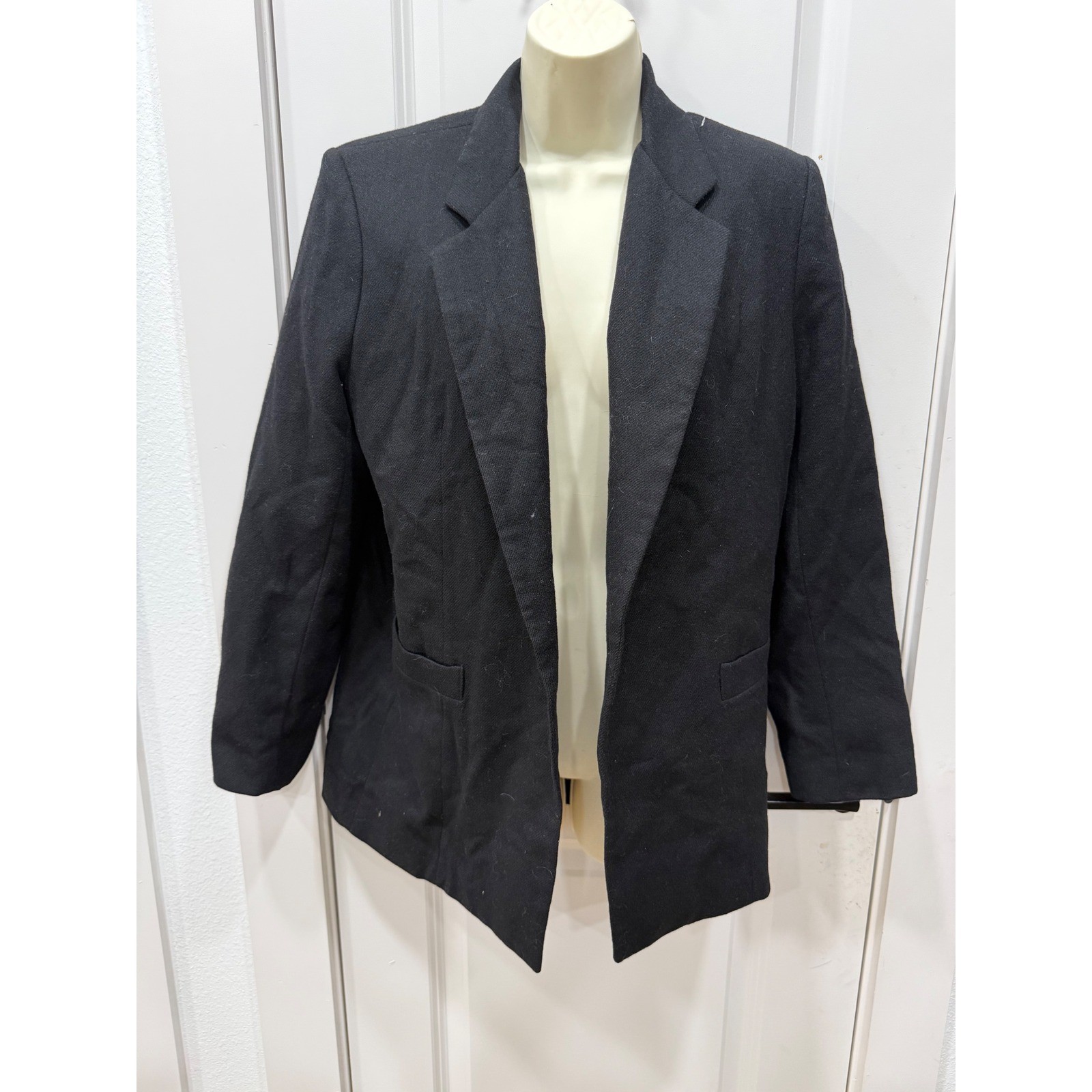 Classic Black Structured Single Button Blazer Jac… - image 1