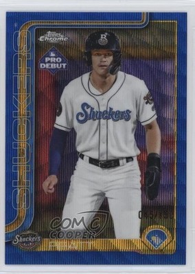 2025 Topps Pro Debut Chrome Blue Wave Refractor 45/150 Cooper Pratt #PDC-5 gh4