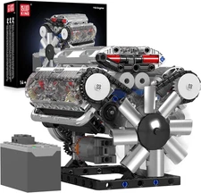 10088 V8 Engine Model Building Kit That Runs, Build Your Own Mini Engine That Wo