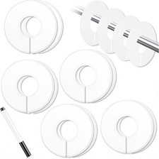 10 Pack White Blank Clothing Rack Size Dividers - Wardrobe Hanger Label Closet