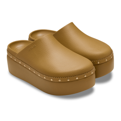 NEW CROCS Dylan Platform Studded Clog 212355 Umber Brown | eBay