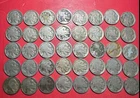 1900s US Buffalo Nickels Collection of 40 NO DATE Buffalo Coins! X860