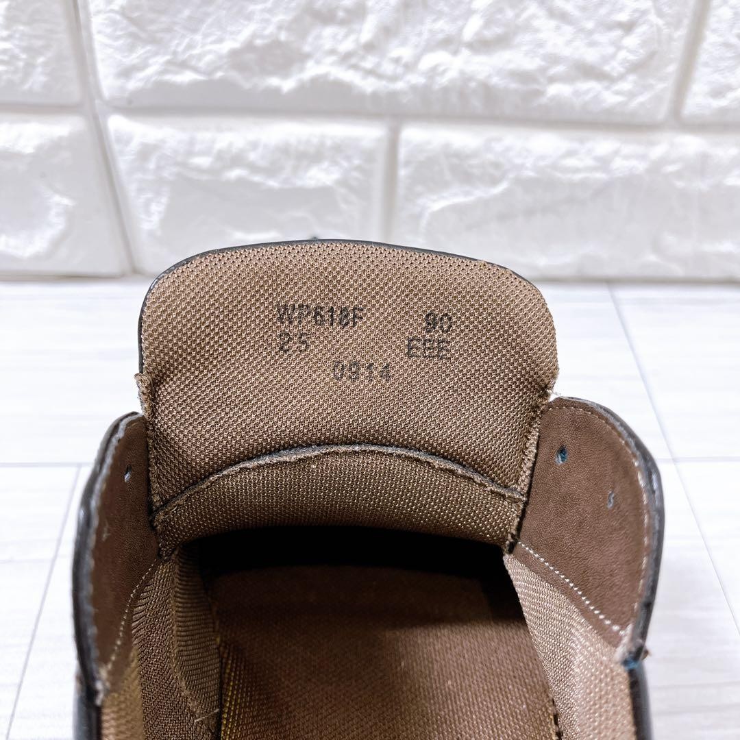 ASICS Pedala Leather Walking Shoes Black 25cm EEE Excellent Condition thumbnail 13