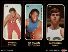1971 Topps Trios Stickers #28 Bob Love Bulls / Warriors / Celtics 7.5 - NM+