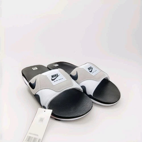 Sandali ciabatte Nike Air Max 1 Slide uomo taglia 17 nero grigio bianco DH0295 102