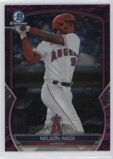 2023 Bowman Draft Chrome Fuchsia Lunar Refractor /199 Nelson Rada #BDC-81 14mx
