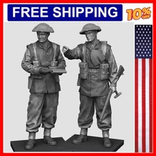 1/35 Scale WW2 Resin Soldier Figure Assembly Model Kit British Infantry Norma...