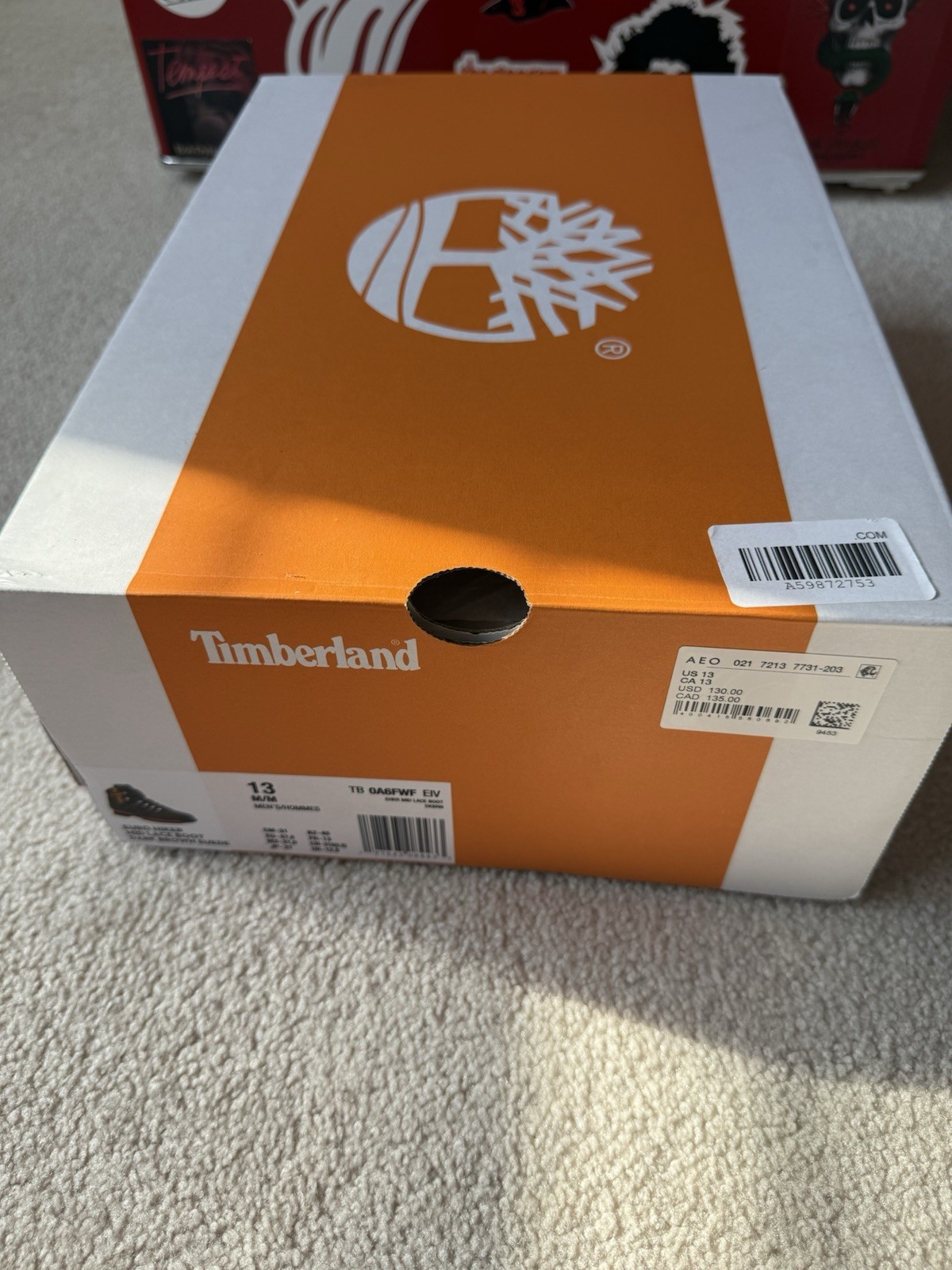 Timberland x AE Euro Hiker Mid Lace-Up Boot Men’s Size 13 image 8