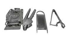 Metal Lot Vintage Kitchen Utensil Cherry Pitter Garlic Crusher Egg Slicer Zester