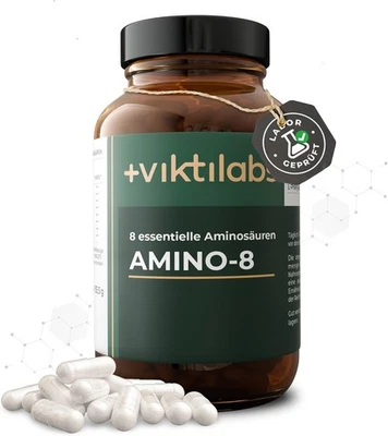 Viktilabs AMINO 8-998mg-Hochdosierter Aminosäuren-Komplex 150 Tabletten | Vegan