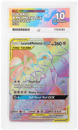 Lucario & Melmetal-GX graded ACE 10 for sale on eBay