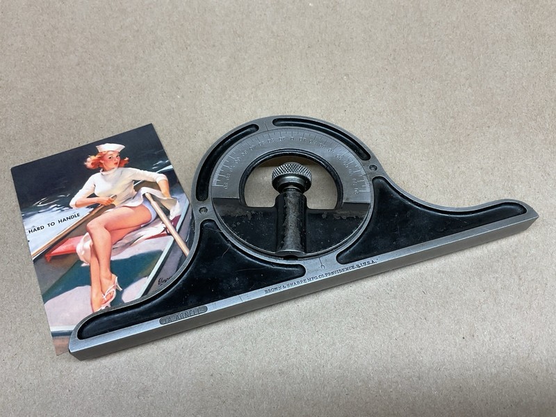 Brown & Sharpe Protractor Head Only - Vintage Tool Machinist Toolmaker Pro