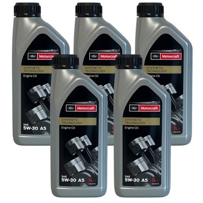 5x1 Liter ORIGINAL FORD MOTORCRAFT MOTORÖL 5W-30 Öl  5W30 WSS-M2C913-D C B A