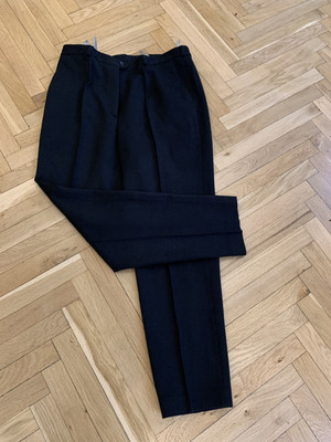 YOUR 6th Sense Schurwolle Hose elegant Größe 46 bügelfrei Schwarz Neuwertig