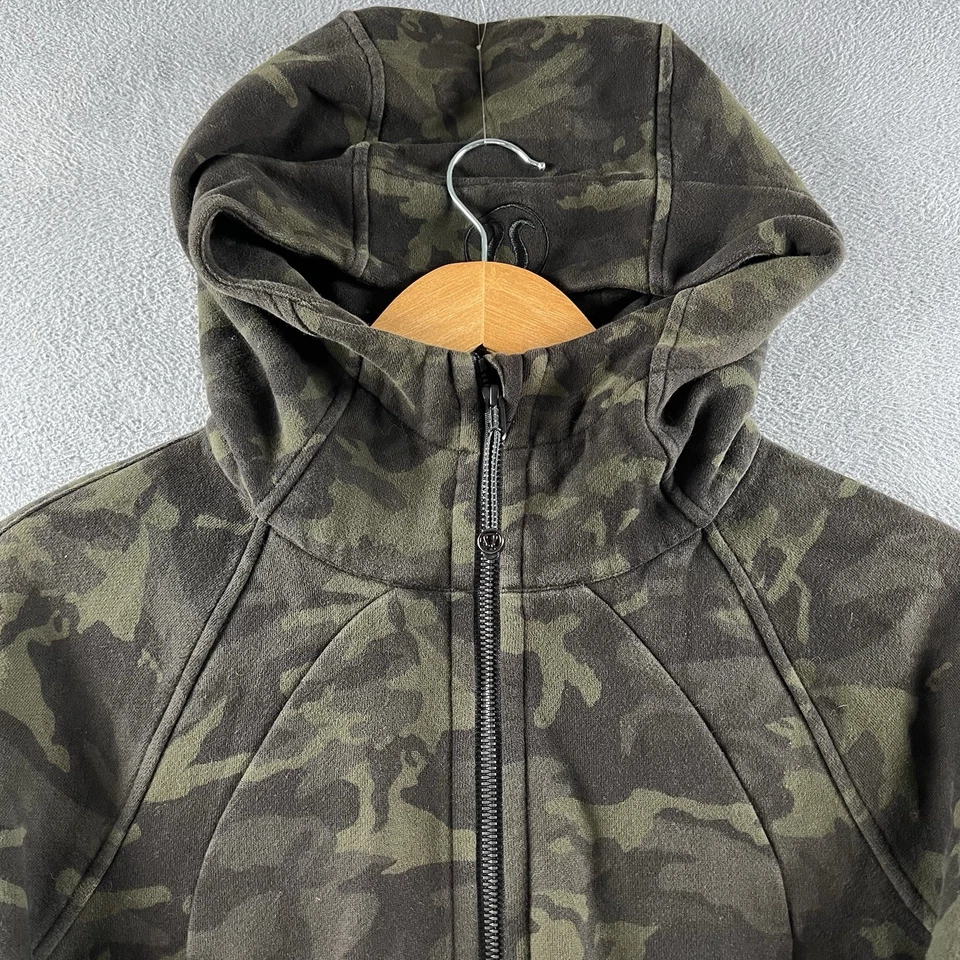 Lululemon акваланга куртка женщин 8 камуфляж полный молнии толстовка с капюшоном инкогнито с капюшоном толстовка - Изображение 2 из 4