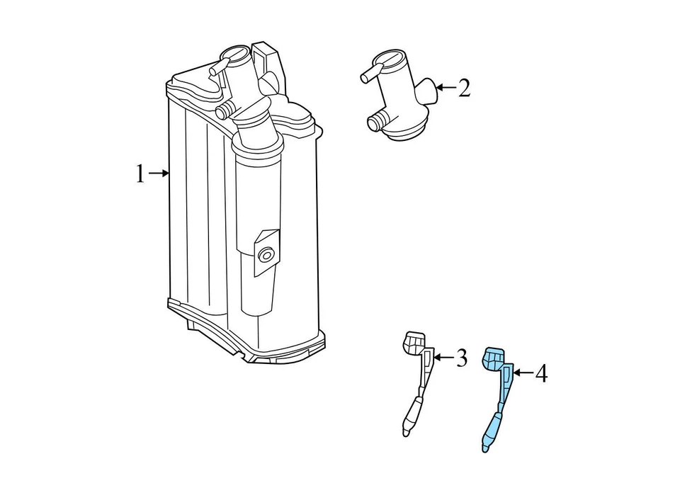 Mercedes-Benz GLE63 AMG 2016-2019 - Sensor de oxígeno/o2 trasero (post cat) Foto 3 de 4