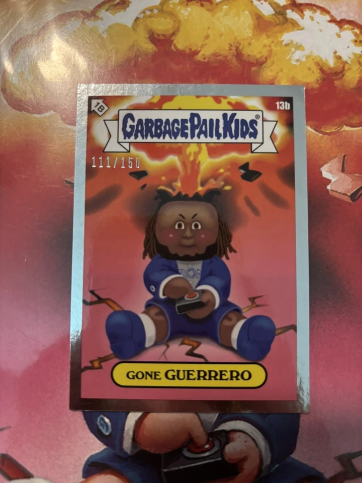2022 Topps Garbage Pail Kids GPK x MLB Vlad Guerrero Gone Guerrero 13B #'d /150 - Image 3 of 3