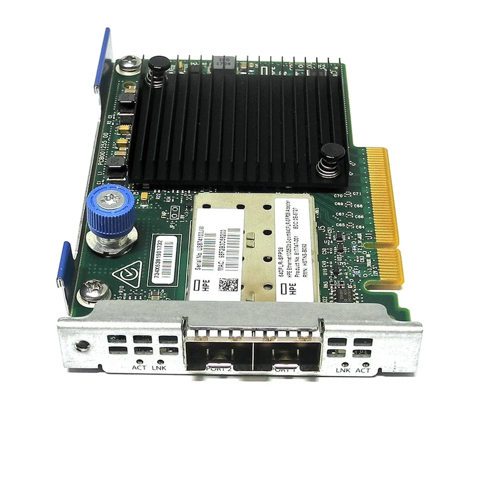 HP 640FLR-SFP28 Dual-Port PCIe x8 10/25 Gbit Ethernet Server Adapter 840139-001 - Bild 3 von 3