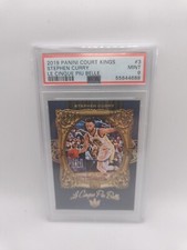 Stephen Curry #3 2019-20 Panini Court Kings Le Cinque Piu Belle PSA 9 Mint Case