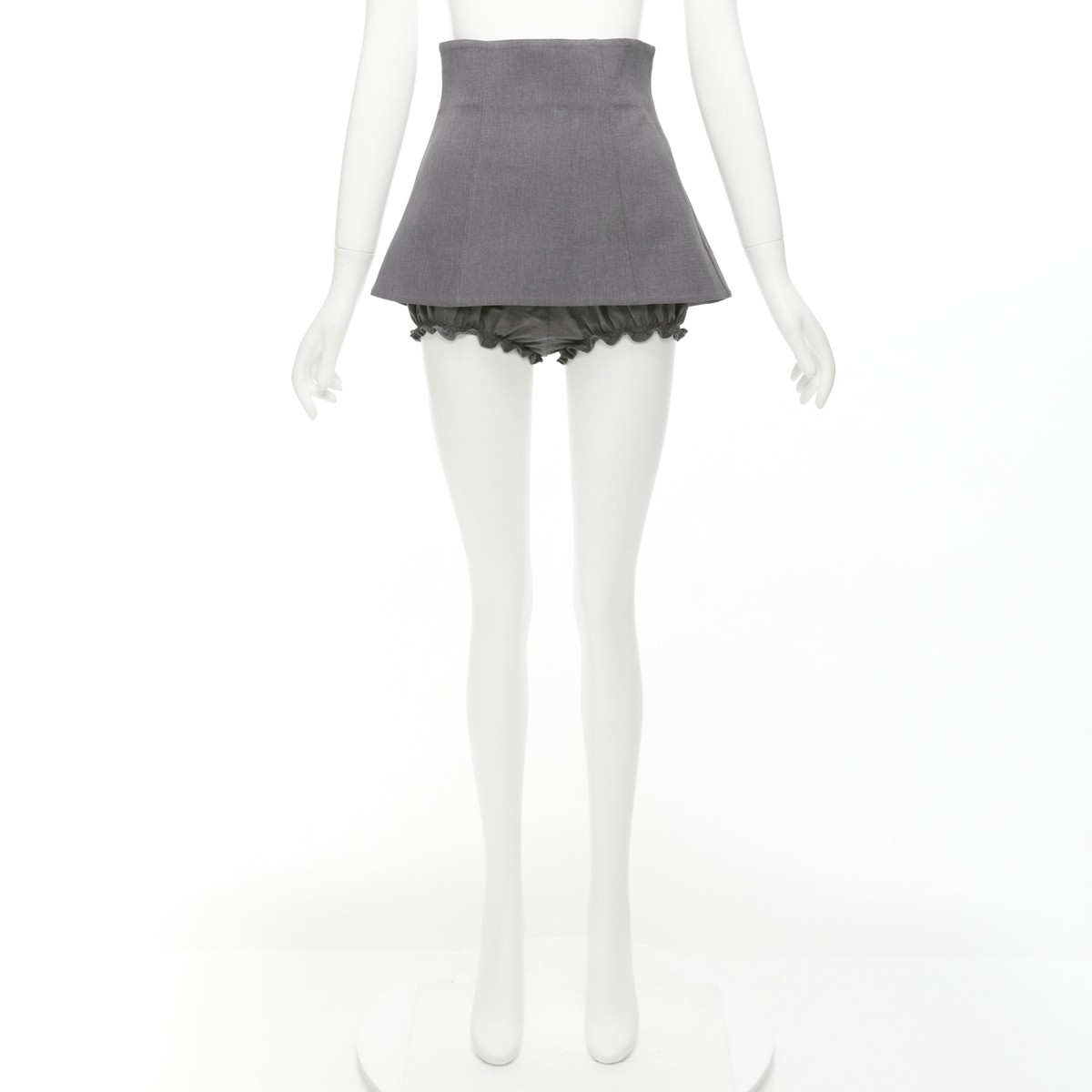 【関税込み】Shushu/Tong グレー カーブ ミニワンピース ShuShu/Tong グレー カーブ ミニワンピース ブラック | Lyst