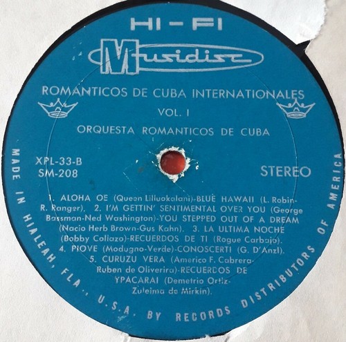 Orq Romanticos de Cuba Internacionales Vol 1 XPL-33 LP VG #2549 - Picture 3 of 4
