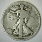 1920 S Half Dollar VG Silver Walking Liberty 50c VeryGood Condition 50 Cent Coin