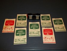 Vintage TRU-VUE Stereoscopic Bakelite Viewer And Seven Slide Stories