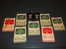 Vintage TRU-VUE Stereoscopic Bakelite Viewer And Seven Slide Stories