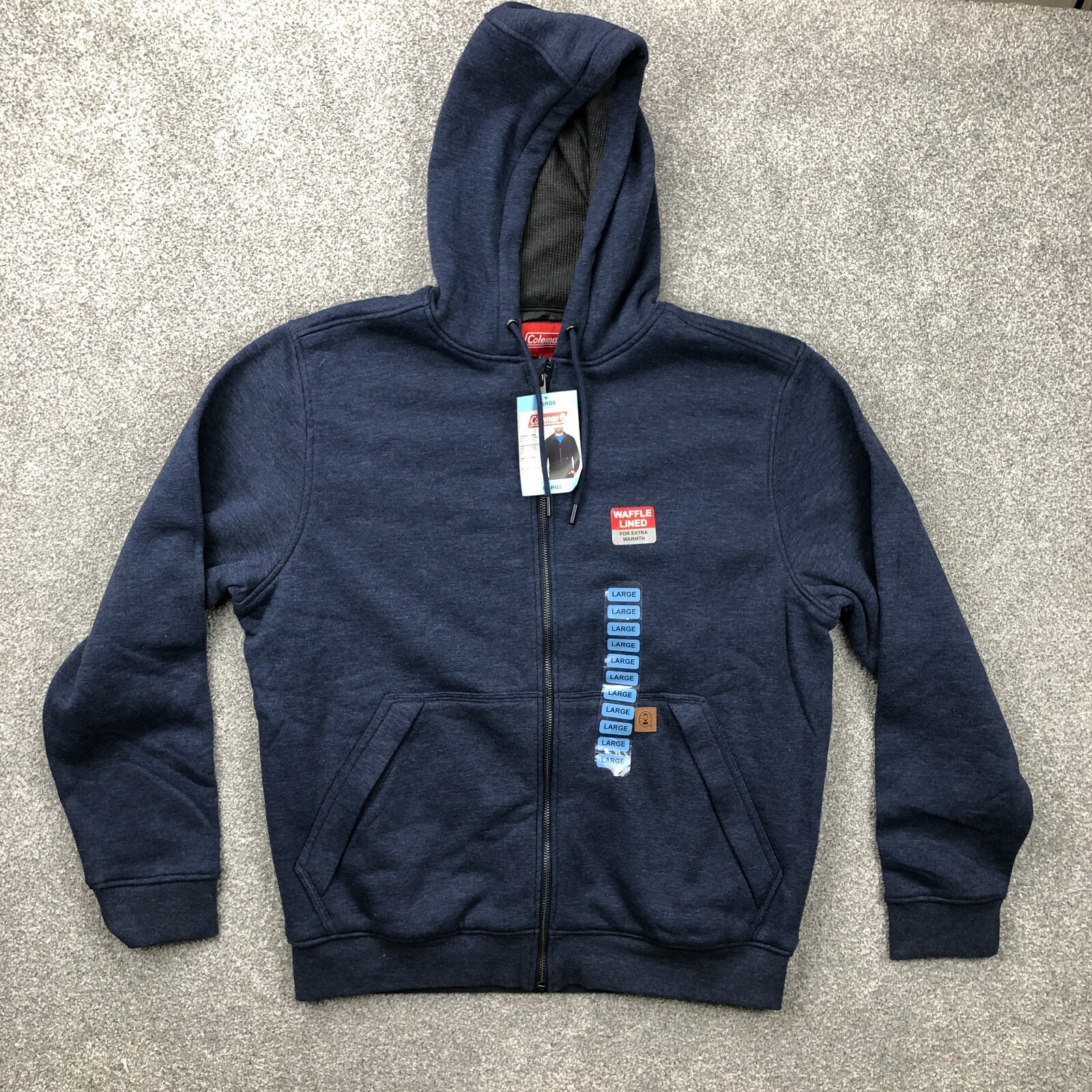 Coleman Jacket Men Large Waffle Thermal 