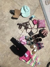 Doll Clothes FITS AMERICAN GIRL OG MY LIFE Clothes Shoes Boots Bags Hat 23 Pc T3