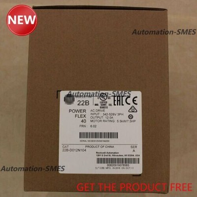 New Factory Sealed AB 22B-D012N104 SER A PowerFlex 40 5.5 kW 7.5 HP AC Drive